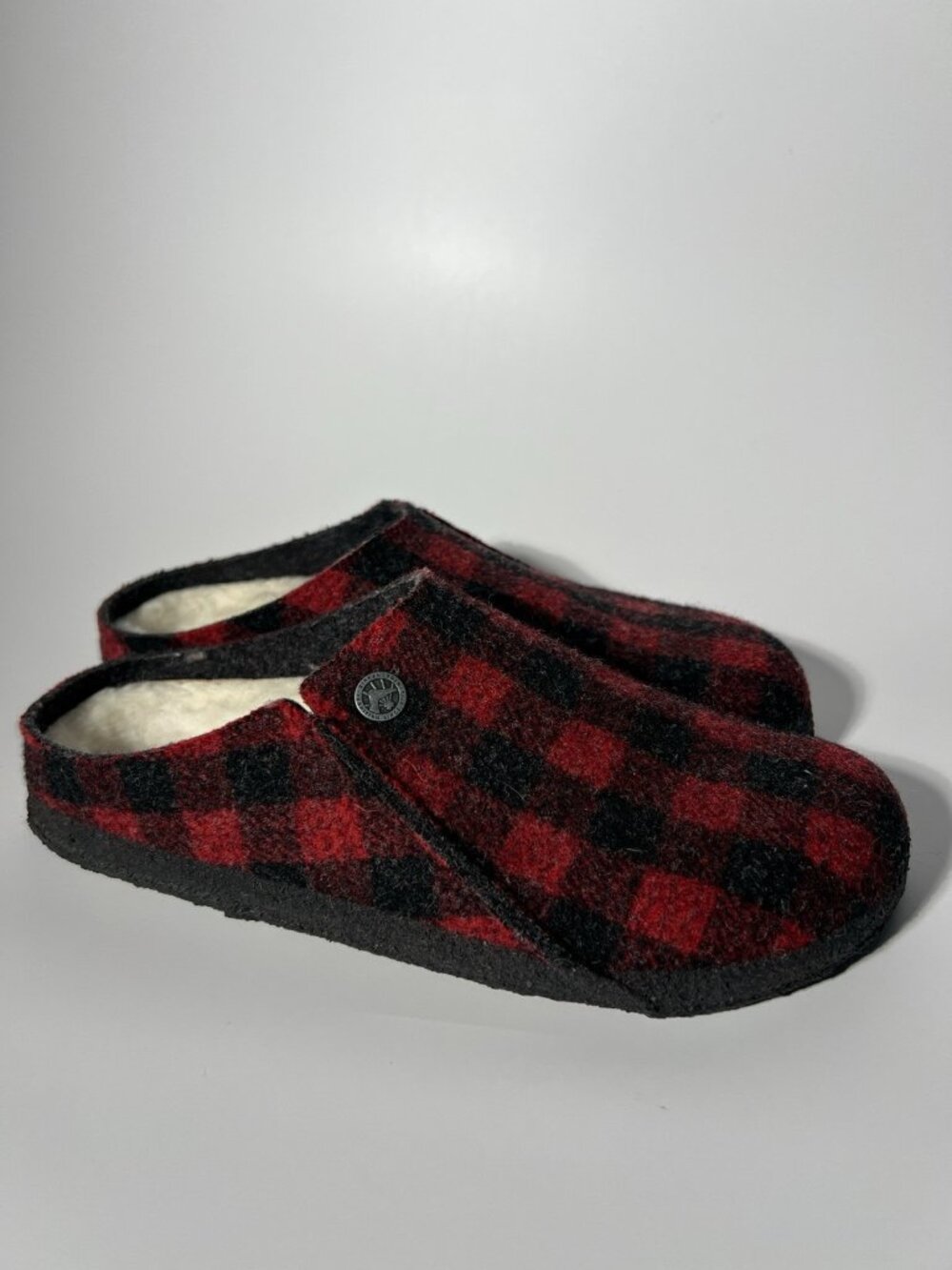 Birkenstock Zermatt Women’s Wool Slippers EU 39 US 8 Lumberjack Plaid